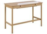 Schreibtisch ACTONA GROUP "Alpena, Arbeitstisch, Bürotisch, Tisch", eiche, eiche, eiche, B:110cm H:75cm T:50cm, Tische, Schreibtisch, Breite 120 cm, skandinavischer Stil, Holzoptik, beige, Schublade, FSC™
