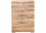 Nachtkommode WIMEX "Easy", braun (plankeneichefarben), B:52cm H:74cm T:38cm, Sideboards, Nachtkommode