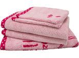Handtuch Set DYCKHOFF "Prinzessin Lillifee", pink, 5 Stk., Frottier, Frottier, Obermaterial: 100% Baumwolle, Handtuch-Sets, Handtuch Set, Komplette Sets: Handtücher, Duschtücher und passende Waschhandschuhe