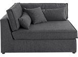 Sofa-Eckelement OTTO HOME "Enid", schwarz, B:130cm H:75cm, Baumwollmix (60% Baumwolle/40% Leinen);Struktur fein (100% Polyester);Samtoptik (100% Polyester);Samtvelours (100% Polyester);Struktur (100% Polyester);Struktur recycelt (100% recyceltes Polyester), Polsterelemente, Sofa-Eckelement, Teil eines Modulsofas, fester Sitzkomfort, auch in Breitcord