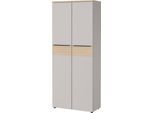 Aktenschrank GERMANIA "GW-Oviedo", kaschmir, lindberg, eiche, nachbildung, B:80cm H:197cm T:40cm, Holzwerkstoff, Metall, Schränke, Aktenschrank, mit verstellbaren Einlegeböden