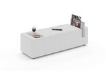 Sofaelement OTTO HOME "HAILY Tisch XL für das Modulsofa, extra tief, Maße B/T/H: 45/130/37 cm", grau (hellgrau), B:45cm H:37cm T:130cm, 100% Polyester, Polsterelemente, Sofaelement, als Modul oder separat verwendbar, mit Steckfach und Ablagefläche