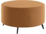 Polsterhocker HOME AFFAIRE "Hulby", rosa (kupfer), B:80cm H:47cm T:80cm, 100% Polyester, Hocker, Polsterhocker, passend zur "Hulby"-Recamiere