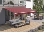Gelenkarmmarkise WISMAR "Classic", rot (bordeaux), B:450cm H:25cm, Polyacryl, Markisen, Gelenkarmmarkise