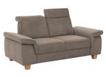 2-Sitzer HOME AFFAIRE "Dalia", braun (savannah), B:173cm T:96cm, Luxus-Microfaser Florence (100% Polyester);Luxus-Microfaser weich (90% Polyester, 10% Polyamid);Webstoff (100% Polyester), Sofas, 2-Sitzer, mit Federkernpolsterung, wahlweise auch mit Kopftteilverstellung