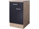 Unterschrank FLEX-WELL "Antigua", grau (anthrazit, san remo eiche), B:50cm H:86cm T:57cm, Holzwerkstoff, Schränke, Unterschrank, (B x H x T) 50 x 86 x 60 cm