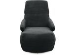 Sessel DOMO COLLECTION "700015 mit Rückenverstellung und Drehfunktion", schwarz, B:68cm H:67cm T:88cm, 100% Polyester, Sessel, Sessel, wahlweise auch mit Wippfunktion, Drehsessel