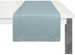 Tischläufer WIRTH "TORBOLE" Gr. 1, blau, B:40cm L:150cm, Baumwolle, Polyester, Tischdecken, Tischläufer
