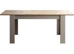 Esstisch HOME AFFAIRE "Gent 137 x 90 cm, Küchentisch, Esszimmertisch, zweifarbig", beige (cashmere, eiche cadiz nb, cashmere, eiche cadiz nb), H:79cm, Tische, Esstisch, moderner rechteckiger Esstisch, ausziehbar, erweiterbar auf 185 cm