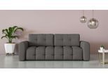 3-Sitzer OTTO HOME "Manilla, wahlweise mit Bettfunktion, B/T/H 265/117/91 cm", grau (anthrazit), B:244cm H:91cm T:117cm, 100% Polyester, Sofas, 3-Sitzer, mit Wellenunterfederung, in verschiedenen Materialien und Farben