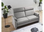 2-Sitzer HOME AFFAIRE "Turin auch mit Easy care-Bezug: leicht mit Wasser zu reinigen", grau (platin), B:156cm H:107cm T:97cm, Sofas, 2-Sitzer, mit hochwertigem Federkern, hoher Rücken bietet besonderen Komfort
