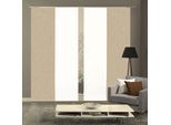 Schiebegardine HOME WOHNIDEEN "PIVE 4er SET" Gr. 1, beige (sand), B:60cm H:245cm, Polyester, Gardinen, Schiebegardine, Schiebevorhang Digidruck 4er Set PIVE