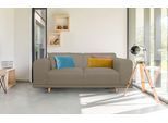 2-Sitzer OTTO HOME "Maroon", beige, B:200cm H:82cm T:96cm, Struktur grob ( 100% POLYPROPYLEN;Struktur fein ( 100% Polyester);Struktur (100% Polyester), Sofas, 2-Sitzer, in skandinavischem Design, mit losen Kissen