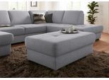 Hocker SIT & MORE "Santorini", grau, B:99cm H:41cm T:65cm, Luxus-Microfaser (90% Polyester, 10% Polyamid);Struktur (100% Polyester);Luxus-Microfaser ALTARA NUBUCK (100% Polyester), Hocker, Hocker