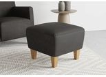Polsterhocker SIT & MORE "Bosse", grau (anthrazit), B:56cm H:46cm, Hocker, Polsterhocker