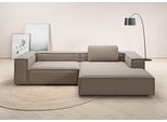 Ecksofa HOME AFFAIRE "Watertown, modernes XXL L-Form, 306 cm breit", grau (taupe), B:306cm H:68cm T:191cm, 100% Polyester, Sofas, Ecksofa, Großzügiges Lounge-Sofa mit viel Platz für die Familie