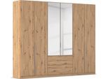 Drehtürenschrank OTTO HOME "Kleiderschrank Schrank Garderobe AGORDO mit Dekor- oder Hochglanzfront", braun (eiche artisan), B:271cm H:229cm T:54cm, Holzwerkstoff, Schränke, Drehtürenschrank, mit Außenschubkästen, in 7 Breiten und 2 Höhen MADE IN GERMANY