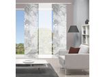 Schiebegardine VISION S "RAGUL 3er SET" Gr. 1, grau, B:60cm H:260cm, Polyester, Gardinen, Schiebegardine, Schiebevorhang Digidruck 3er Set RAGUL