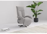 TV-Sessel SIT & MORE "Emely, inkl. Kopfteilverstellung & 360 Drehfunktion", silber, B:74cm H:112cm T:82cm, 90% Polyester, 10% Polyamid, Sessel, TV-Sessel, wahlweise mit 2 Motoren, Akku & Aufstehhilfe