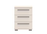 Nachtkonsole OTTO HOME "Opera Nachtkommode, Nachttisch, 2 oder 3 Schubladen, Made in Europe", beige (cashmere farbe), B:45cm H:61cm T:40cm, Sideboards, Nachtkonsole, UV lackiert, Soft Close Funktion, ideal passend zum Boxspringbet