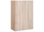Hängeschrank KOCHSTATION "KS-Ohio", braun (eichefarben, eichefarben), B:60cm H:90cm T:34cm, Schränke, Hängeschrank, Breite 60 cm