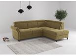 Ecksofa SIT & MORE "Glendale, L-Form", braun (olive), B:247cm H:84cm T:193cm, 100% Polyester, Sofas, Ecksofa, inkl. Kopfteilverstellung, wahlweise mit Vorziehsitz und Bettkasten