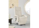 TV-Sessel SIT & MORE "Tycoon mit Kopfteilverstellung und 360 Drehfunktion", weiß, B:74cm H:117cm T:85cm, 98%Polyester, 2%Polyamid, Sessel, TV-Sessel, wahlweise manuell oder elektrischer Funktion, auch mit Akku (kabellos)