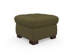 Hocker SIT & MORE "Luxor", grün (olive), B:60cm H:41cm T:60cm, Luxus-Microfaser ALTARA NUBUCK (100% Polyester);Soft clean (98% Polyester, 2% Polyamid);Struktur fein (100% Polyester), Hocker, Hocker, auch erhältlich in dem besonders leicht mit Wasser zu reinigen