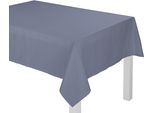 Tischdecke WIRTH "NEWBURY" Gr. 3, blau (mittelblau), B:130cm L:160cm, Baumwolle, Polyester, Tischdecken, Tischdecke