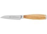 Gemüsemesser RÖSLE "Artesano", braun (holzfarben, silberfarben), Klingenlänge 9cm, Olivenholz, Spezialklingenstahl, Kochmesser, Gemüsemesser, für Obst und Gemüse, Made in Solingen, Klingenspezialstahl, Olivenholz