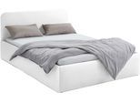 Polsterbett, weiß, B:150cm L:210cm, Bezug Bett: wahlweise Microfaser (100% Polyester), Strukturstoff (77% Polyester, 23% Viskose) oder Kunstleder;Bonnell-Federkernmatratze: Mischgewebe (51% Polyprophlen, 39% Polyester, 10% Baumwolle);Kaltschaummatratze: Frottee (100% Polyester), Bezug abnehm- und waschbar bis 60C, WESTFALIA SCHLAFKOMFORT, Betten, Polsterbett, inkl. Bettkasten bei Ausführung mit Ma