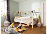 Daybett OTTO HOME "Janne", weiß (weiß, natur, weiß, natur), B:96cm H:133cm L:205cm, Daybetten, Daybett, Kiefernholz, in verschiedenen Farbvarianten, Liegefläche 90x200 cm