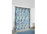 Vorhang ADAM "Pirates" Gr. 3, blau, B:145cm H:225cm, Jacquard, Baumwolle (Bio-Baumwolle), Gardinen, Vorhang, aus 100% Bio-Baumwolle