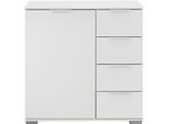 Kombikommode WIMEX "Easy", weiß, B:82cm H:83cm T:40,5cm, Sideboards, Kombikommode
