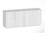 Sideboard HOME AFFAIRE "Pongo", weiß (weiß hochglanz), B:200cm H:86cm T:44,2cm, Holzwerkstoff, Sideboards, Sideboard