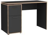 Schreibtisch FMD "Elias 10", grau (anthrazit, anthrazit, anthrazit), B:110,5cm H:75,2cm T:50,2cm, Tische, Schreibtisch