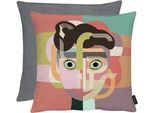 Dekokissen APELT "Matilda", bunt, B:46cm L:46cm, Obermaterial: 100% Polyester, Dekokissen_Sitzkissen_Kissenhüllen, Dekokissen