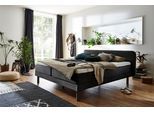 Boxspringbett "Carola", grau (anthrazit), B:162cm L:206cm, Bezug Bett: Feinstruktur (100% Polypropylen);Matratze: 100% Polypropylen, Liegefläche 100% Polyester;Topper: 100% Polyester, ATLANTIC HOME COLLECTION, Komplettbetten, Boxspringbett, mit 7-Zonen-Taschen-Federkernmatratze und Komfortschaum-Topper