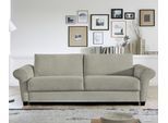 Schlafsofa BALI "ELISA Dauerschläfer in 140 und 160er Breite", grau (hellgrau), B:231cm, 92% Polyester, 8% Polyacryl, Sofas, Schlafsofa, komfortabler Ergoflex-Lattenrost