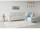 Ecksofa SIT & MORE "Sinatra L-Form", silber, B:251cm H:85cm T:220cm, 98% Polyester, 2% Polyamid, Sofas, Ecksofa, mit Ottomane, optional mit Kopfteilverstellung und Armteilfunktion