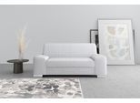 2-Sitzer DOMO COLLECTION "Anzio in kubischer Formensprache, flache Armlehnen, Breite 184cm", silber, B:184cm H:85cm T:93cm, Sofas, 2-Sitzer, wahlweise mit Federkern