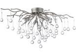 Deckenleuchte PAUL NEUHAUS "ICICLE", grau (stahlfarben), Leuchten, 4, 1 Stk., Deckenleuchte, B:60cm L:30cm