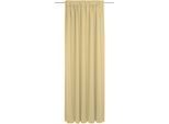 Vorhang ADAM "Graphic Ventus Light" Gr. 3, gelb (dunkelgelb), B:142cm H:225cm, Jacquard, Baumwolle, Gardinen, Vorhang, aus 100% Bio-Baumwolle