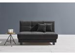 Schlafsofa ELL + ELL "Tilda", schwarz, B:125cm H:90cm T:100cm, 100% Polyester, Sofas, Schlafsofa, Breite 125 cm, inkl. 2 Zierkissen