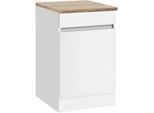 Spülenschrank OPTIFIT "Roth", grau (weiß, weiß, wildeichefarben), B:50cm H:88cm T:60cm, Schränke, Spülenschrank, Breite 50 cm