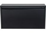 Schuhschrank SPINDER DESIGN "BILLY 1", schwarz, B:75,3cm H:37,5cm T:12,5cm, Stahl, Schränke, Schuhschrank, Stahlschuhschrank mit Doppelfach