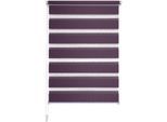 Doppelrollo LIEDECO "Klemmfix-Duo-Rollo" Gr. 2, lila (violett), B:60cm H:160cm, Polyester, Rollos, Doppelrollo, 1 Stück
