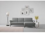 Ecksofa SIT & MORE "Fashion L-Form", grau, B:253cm H:84cm T:165cm, Sofas, Ecksofa, wahlweise mit Kopfteilverstellung und Vorziehsitz, motorisch