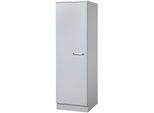 Seitenschrank WIHO KÜCHEN "Michigan", grau (steel grau), B:50cm H:165cm T:57cm, Schränke, Seitenschrank