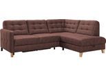 Ecksofa EXXPO - SOFA FASHION "Elio, kompakt & bequem, zeitloses Design, Breite 228cm, L-Form", braun (chocco), B:228cm H:84cm T:174cm, Sofas, Ecksofa, wahlweise mit Bettfunktion und Bettkasten